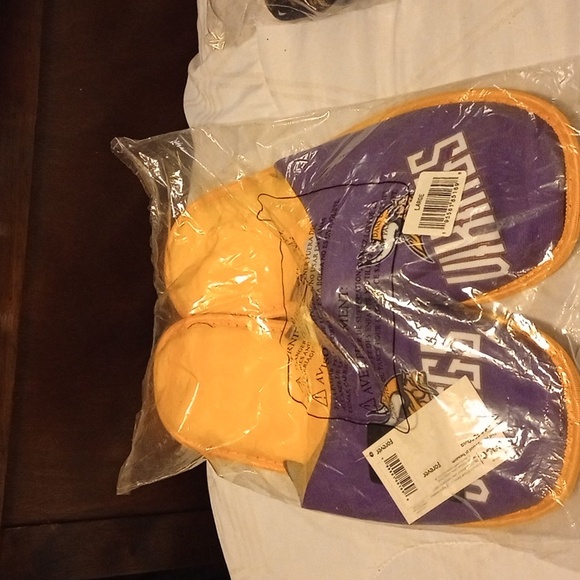Men NFL Pajamas Minnesota Vikings 2XL& Slippers size 11 - Picture 5 of 7